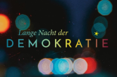 Plakat der Langen Nacht der Demokratie.